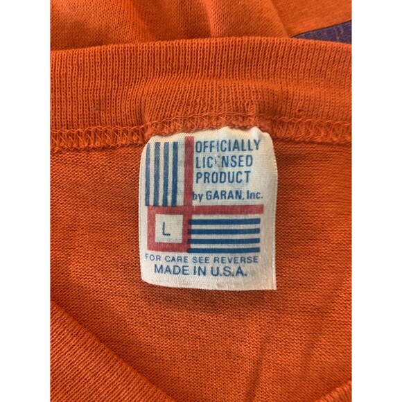 Denver Broncos VTG 80s T Shirt Sz L NFL Football USA Made Mens Single Stitch - Picture 6 of 7